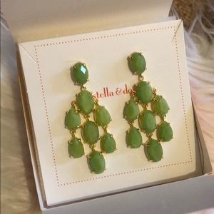 Stella and Dot Lily Jade Chandelier - green